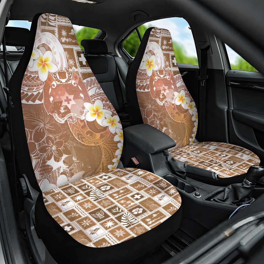 Tonga Christmas Car Seat Cover Kilisimasi Fiefia Retro Style Brown LT05 One Size Brown - Polynesian Pride