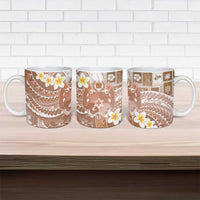 Tonga Christmas Ceramic Mug Kilisimasi Fiefia Retro Style Brown LT05 - Polynesian Pride