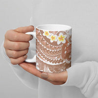 Tonga Christmas Ceramic Mug Kilisimasi Fiefia Retro Style Brown LT05 - Polynesian Pride