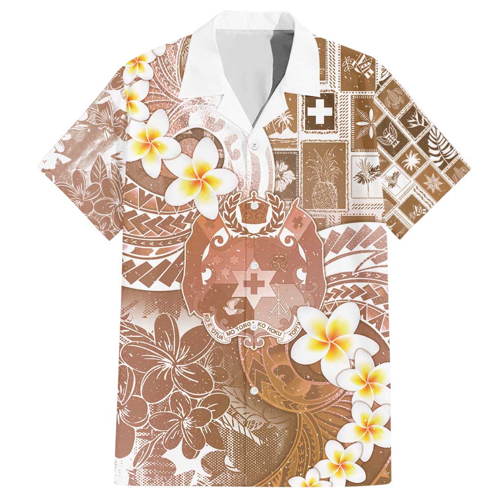 Tonga Christmas Hawaiian Shirt Kilisimasi Fiefia Retro Style Brown LT05 Brown - Polynesian Pride