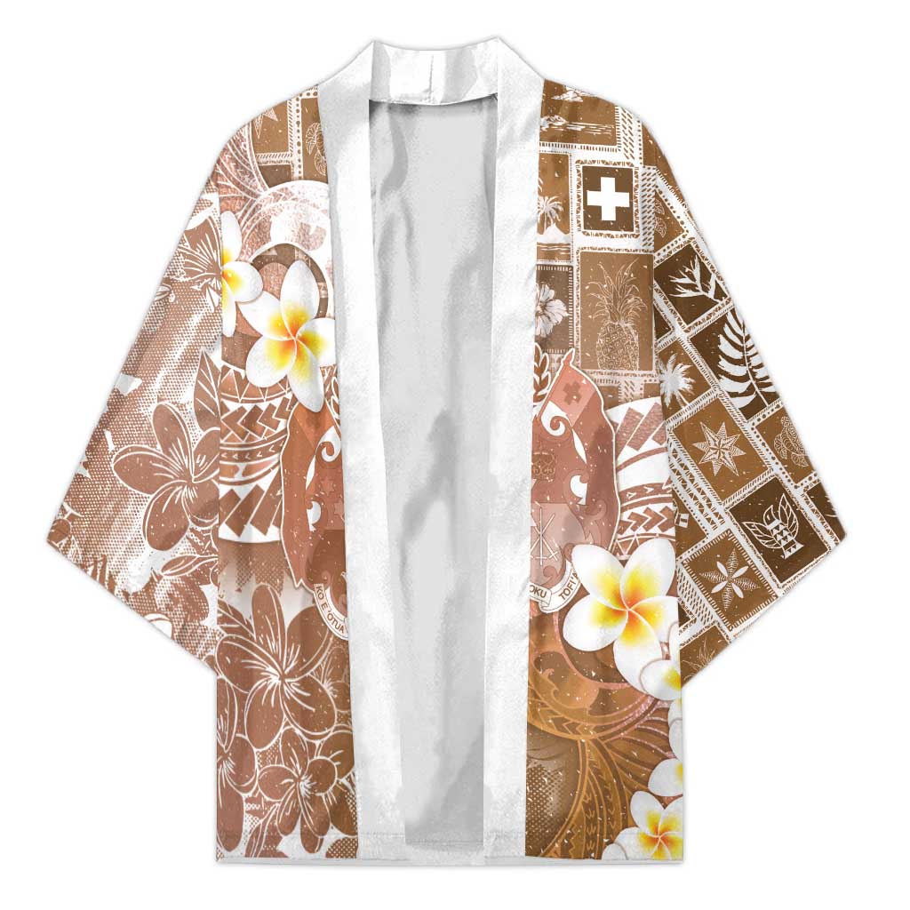 Tonga Christmas Kimono Kilisimasi Fiefia Retro Style Brown LT05 Unisex Brown - Polynesian Pride