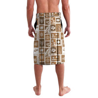Tonga Christmas Lavalava Kilisimasi Fiefia Retro Style Brown LT05 - Polynesian Pride