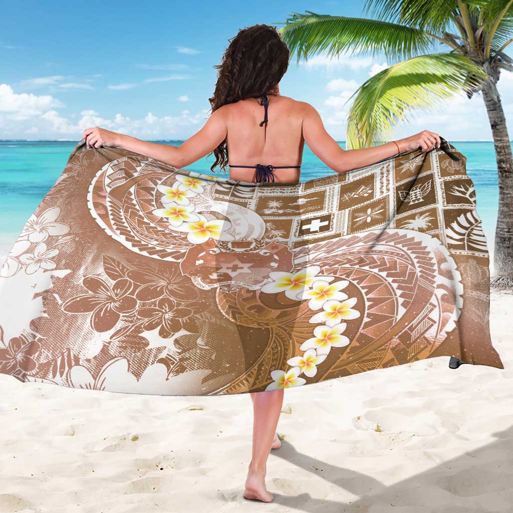 Tonga Christmas Sarong Kilisimasi Fiefia Retro Style Brown LT05 - Polynesian Pride