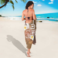 Tonga Christmas Sarong Kilisimasi Fiefia Retro Style Brown LT05 - Polynesian Pride