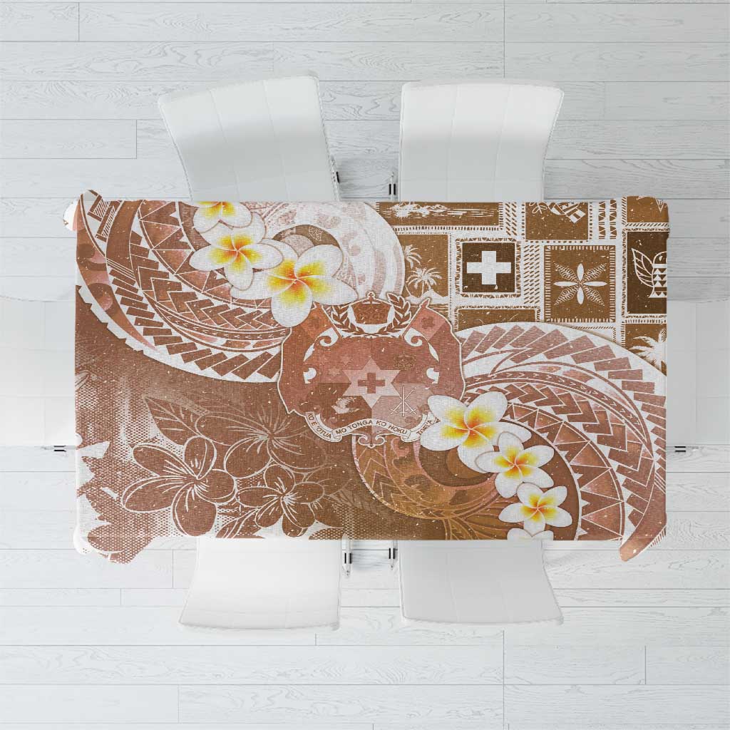 Tonga Christmas Tablecloth Kilisimasi Fiefia Retro Style Brown LT05 Brown - Polynesian Pride