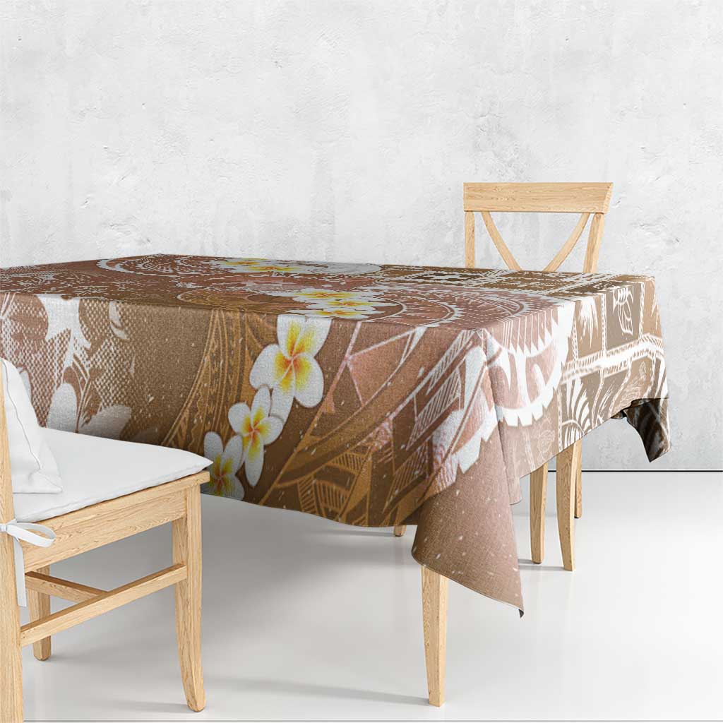 Tonga Christmas Tablecloth Kilisimasi Fiefia Retro Style Brown LT05 - Polynesian Pride