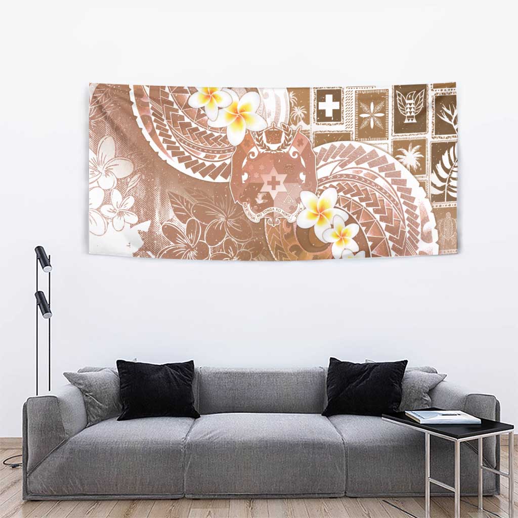 Tonga Christmas Tapestry Kilisimasi Fiefia Retro Style Brown LT05 - Polynesian Pride