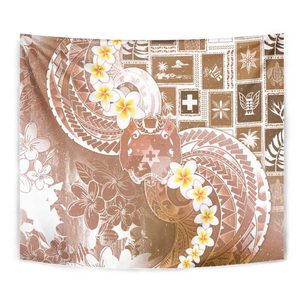 Tonga Christmas Tapestry Kilisimasi Fiefia Retro Style Brown LT05 - Polynesian Pride