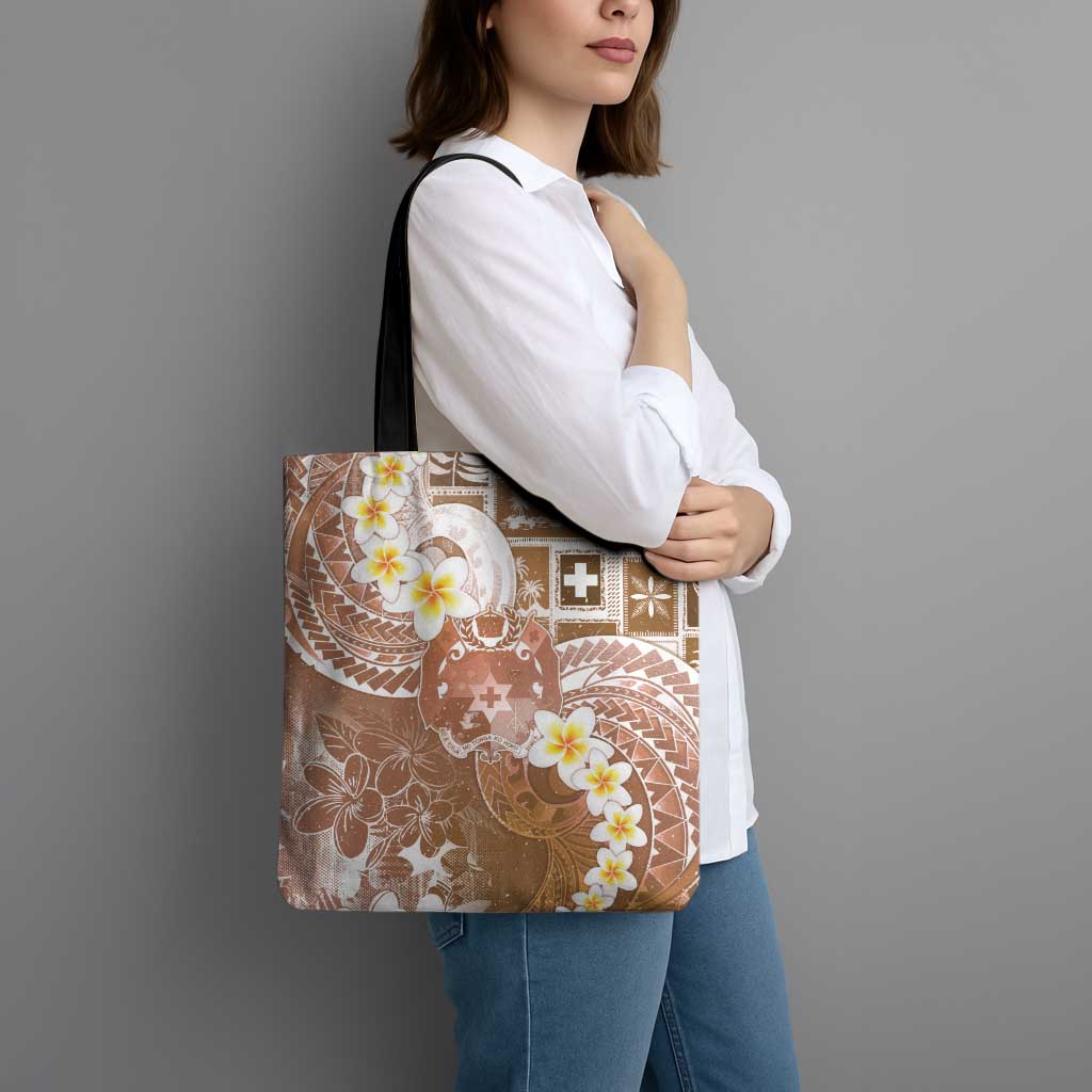 Tonga Christmas Tote Bag Kilisimasi Fiefia Retro Style Brown LT05 - Polynesian Pride