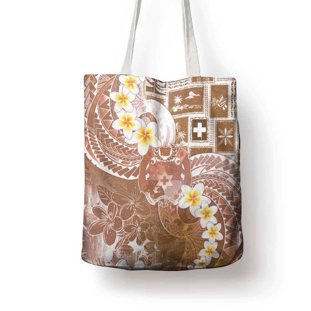Tonga Christmas Tote Bag Kilisimasi Fiefia Retro Style Brown LT05 - Polynesian Pride