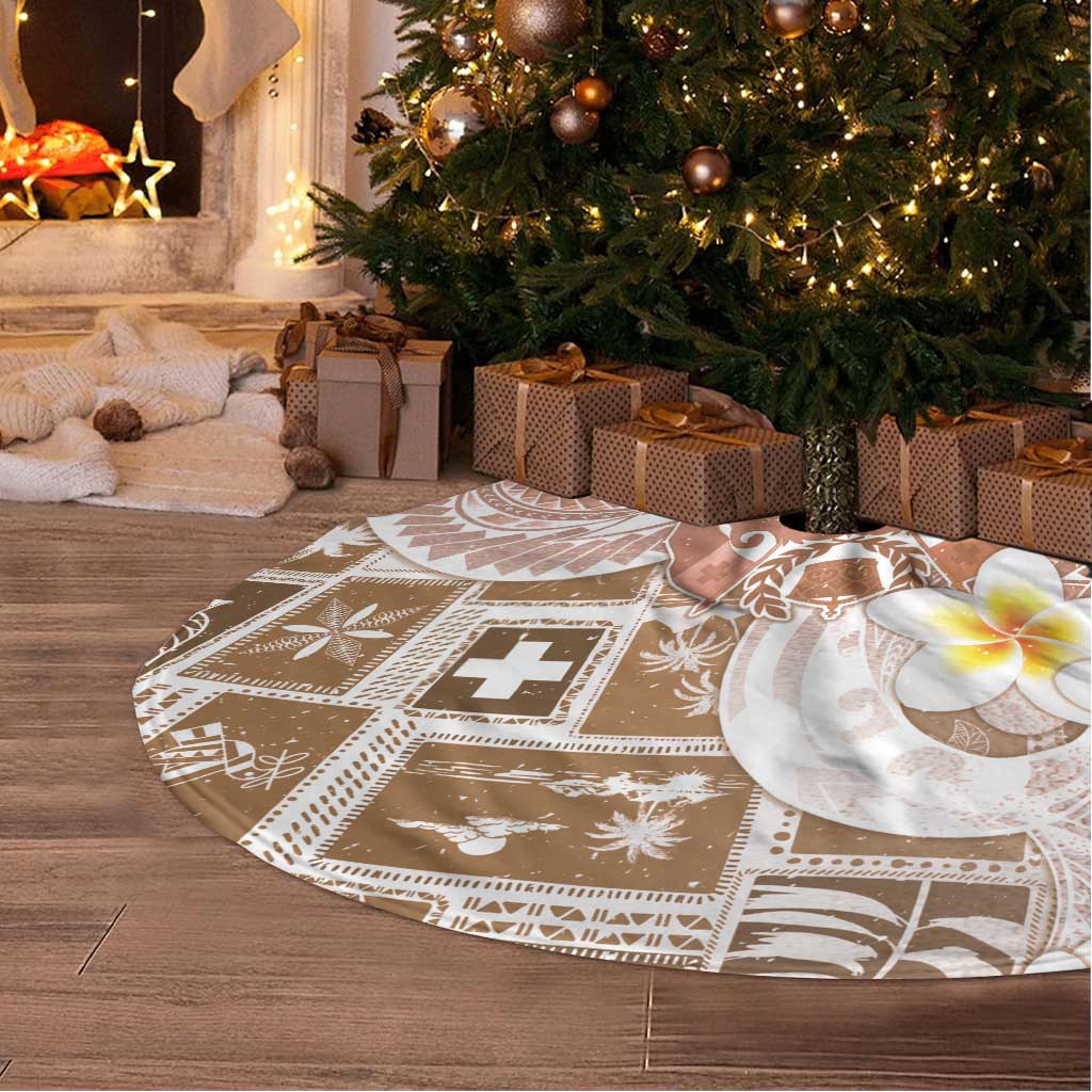 Tonga Christmas Tree Skirt Kilisimasi Fiefia Retro Style Brown LT05 - Polynesian Pride