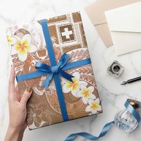 Tonga Christmas Wrapping Paper Kilisimasi Fiefia Retro Style Brown LT05 - Polynesian Pride