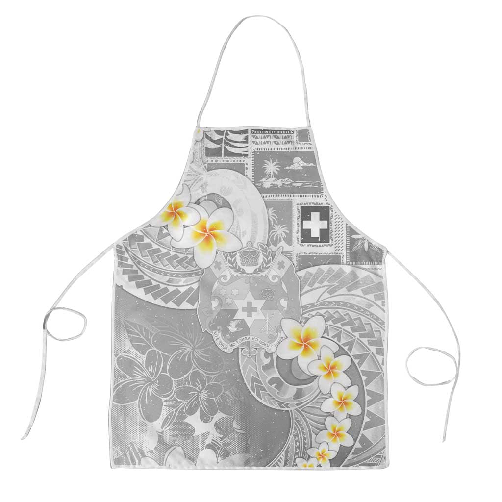 Tonga Christmas Apron Kilisimasi Fiefia Retro Style White LT05 White - Polynesian Pride
