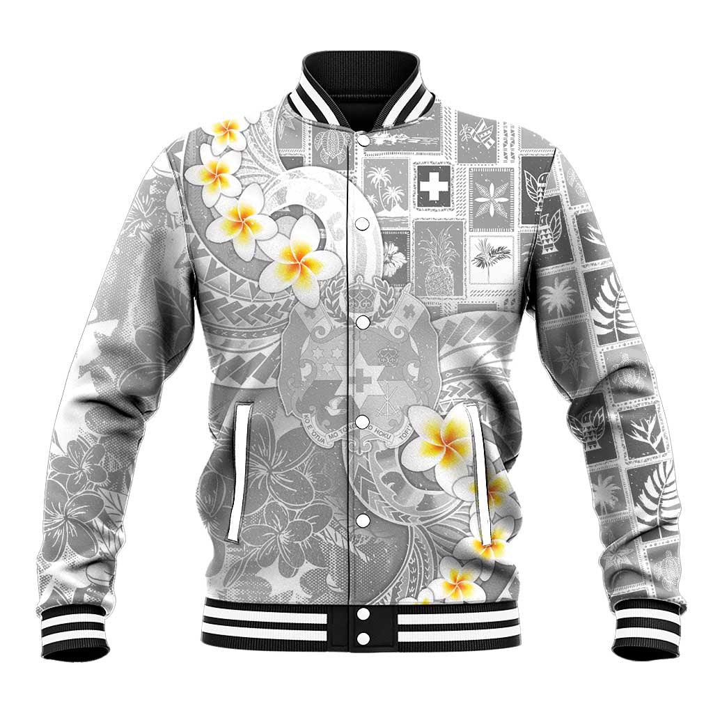 Tonga Christmas Baseball Jacket Kilisimasi Fiefia Retro Style White LT05 Unisex White - Polynesian Pride