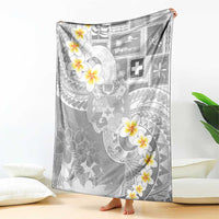 Tonga Christmas Blanket Kilisimasi Fiefia Retro Style White LT05 - Polynesian Pride