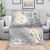 Tonga Christmas Blanket Kilisimasi Fiefia Retro Style White LT05 - Polynesian Pride