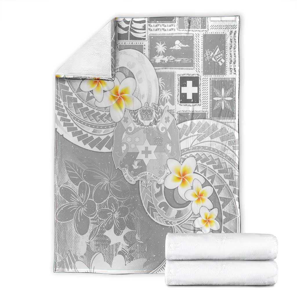 Tonga Christmas Blanket Kilisimasi Fiefia Retro Style White LT05 - Polynesian Pride