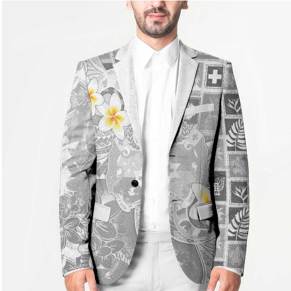 Tonga Christmas Blazer Kilisimasi Fiefia Retro Style White LT05 - Polynesian Pride