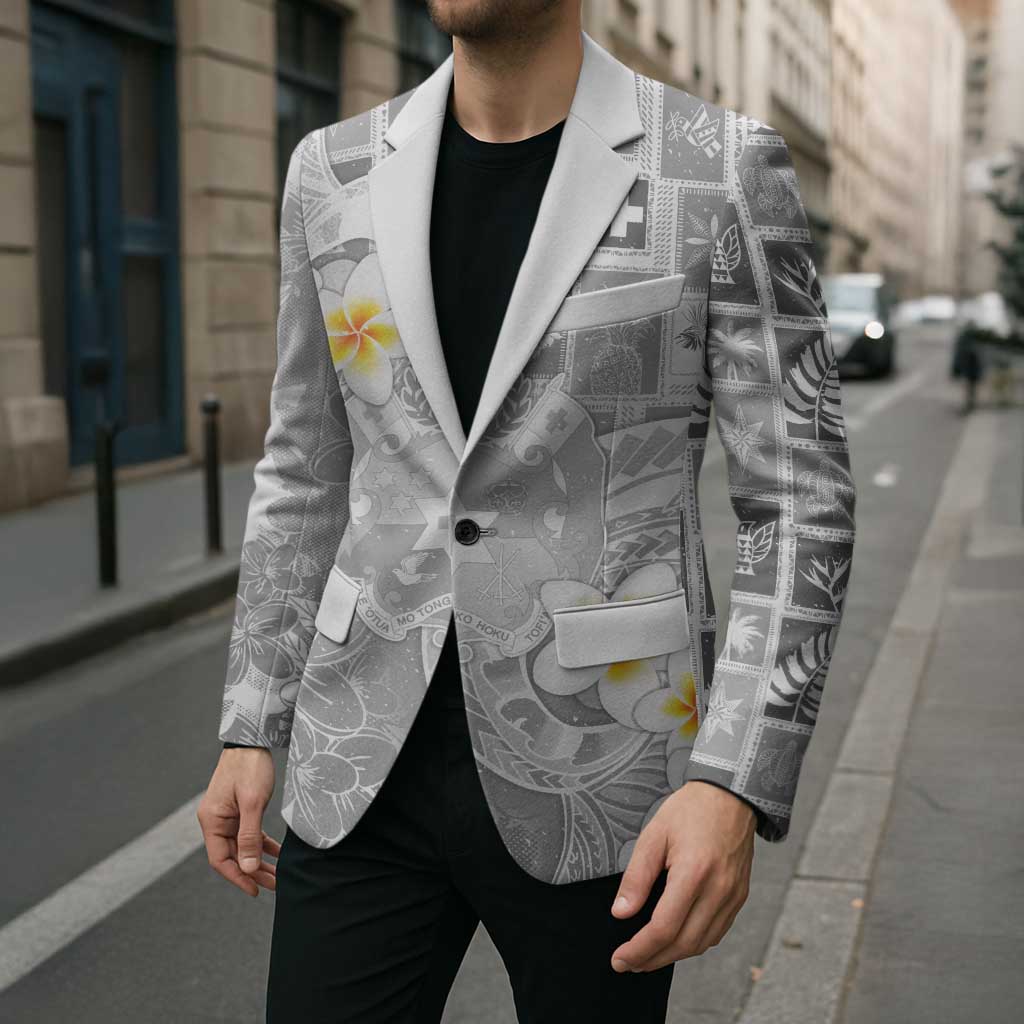 Tonga Christmas Blazer Kilisimasi Fiefia Retro Style White LT05 - Polynesian Pride