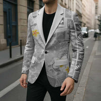 Tonga Christmas Blazer Kilisimasi Fiefia Retro Style White LT05 - Polynesian Pride