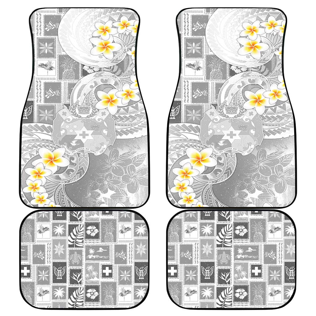 Tonga Christmas Car Mats Kilisimasi Fiefia Retro Style White LT05 - Polynesian Pride
