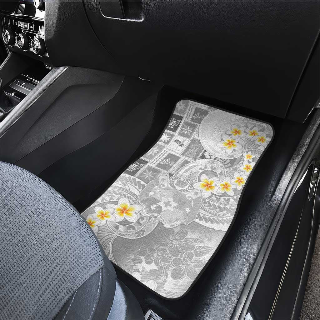 Tonga Christmas Car Mats Kilisimasi Fiefia Retro Style White LT05 - Polynesian Pride