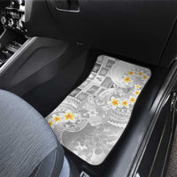 Tonga Christmas Car Mats Kilisimasi Fiefia Retro Style White LT05 - Polynesian Pride