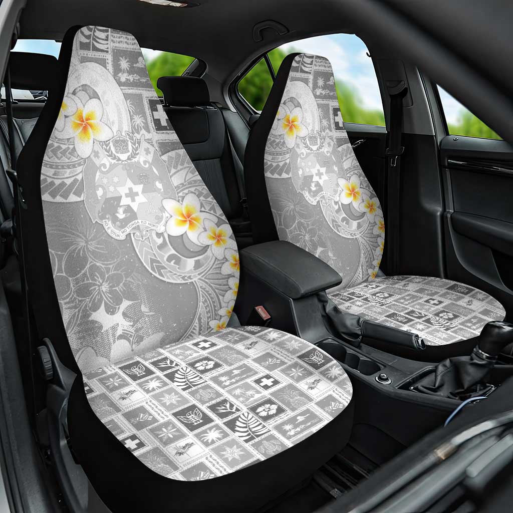 Tonga Christmas Car Seat Cover Kilisimasi Fiefia Retro Style White LT05 One Size White - Polynesian Pride