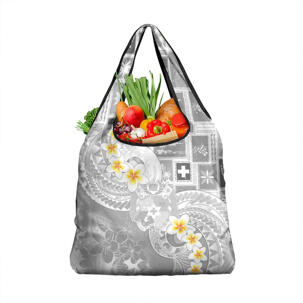 Tonga Christmas Grocery Bag Kilisimasi Fiefia Retro Style White LT05 1-pack One Size White - Polynesian Pride