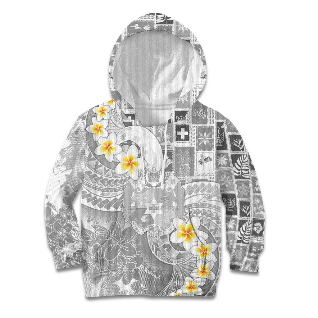 Tonga Christmas Kid Hoodie Kilisimasi Fiefia Retro Style White LT05 Hoodie White - Polynesian Pride