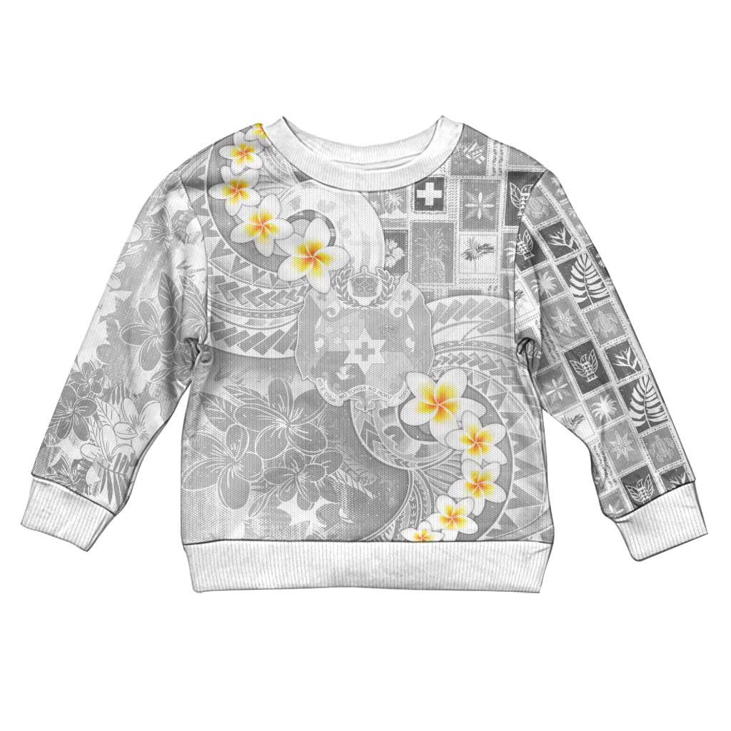Tonga Christmas Kid Ugly Christmas Sweater Kilisimasi Fiefia Retro Style White LT05 Kid White - Polynesian Pride