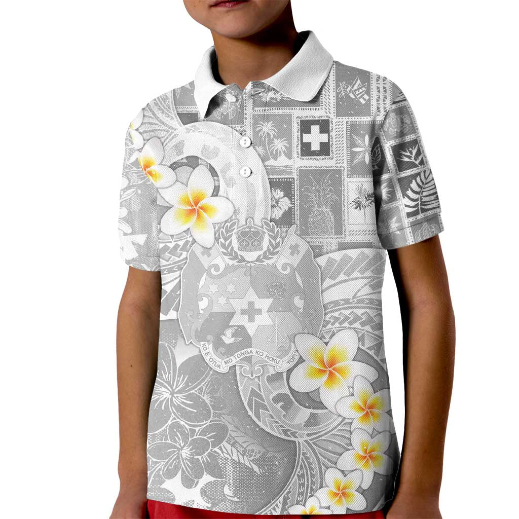 Tonga Christmas Kid Polo Shirt Kilisimasi Fiefia Retro Style White LT05 Kid White - Polynesian Pride