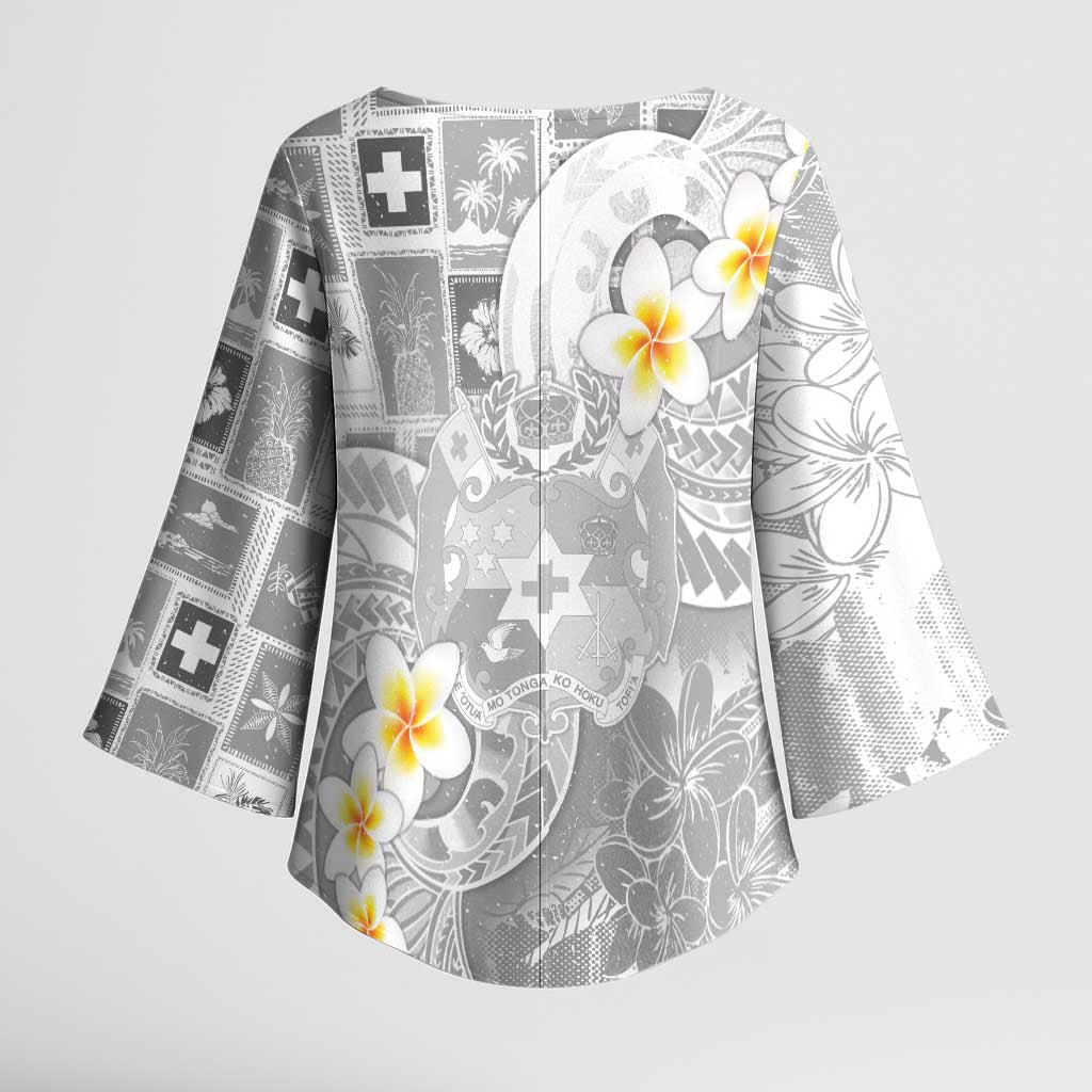 Tonga Christmas Kimono Sleeve Blouse Kilisimasi Fiefia Retro Style White LT05 - Polynesian Pride