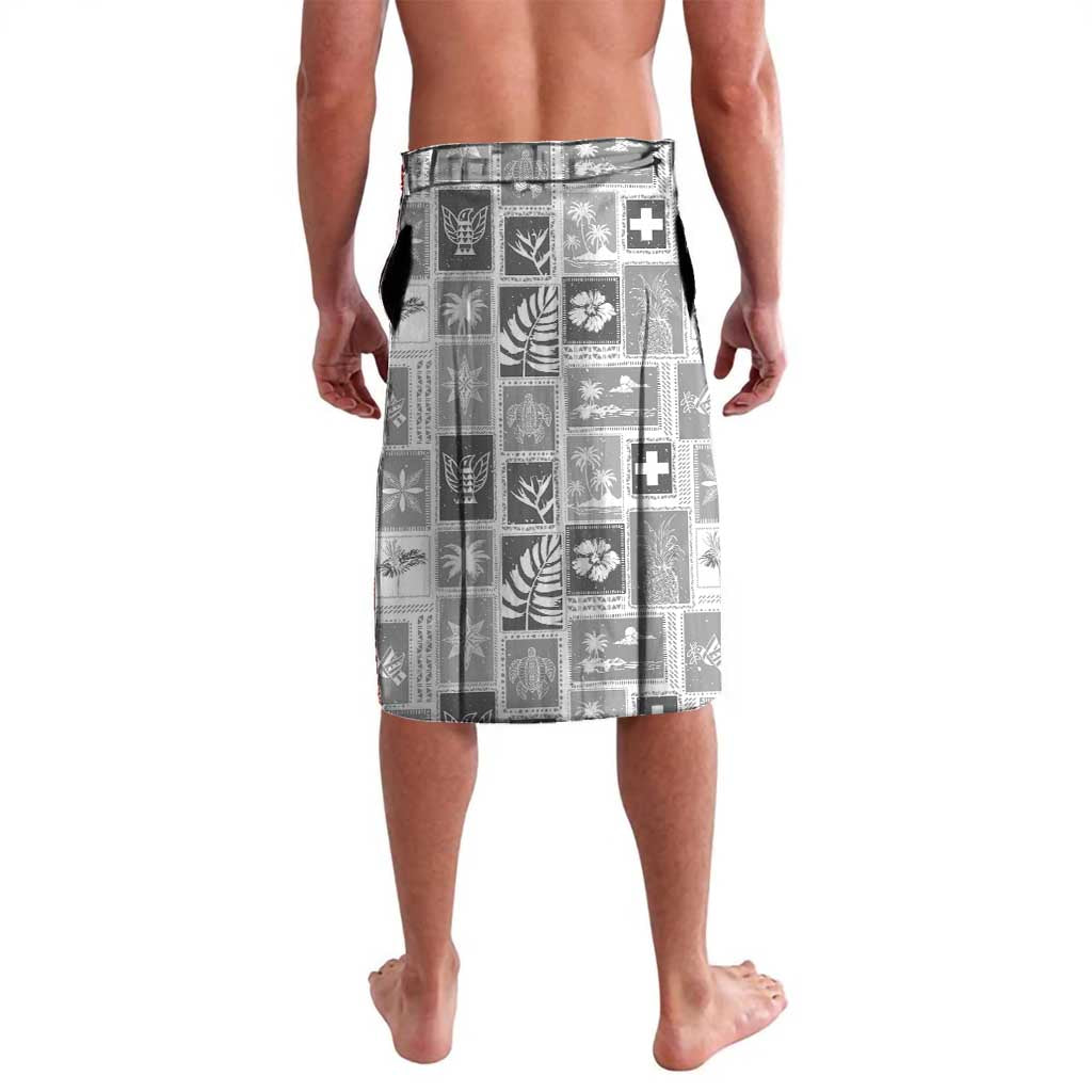 Tonga Christmas Lavalava Kilisimasi Fiefia Retro Style White LT05 - Polynesian Pride