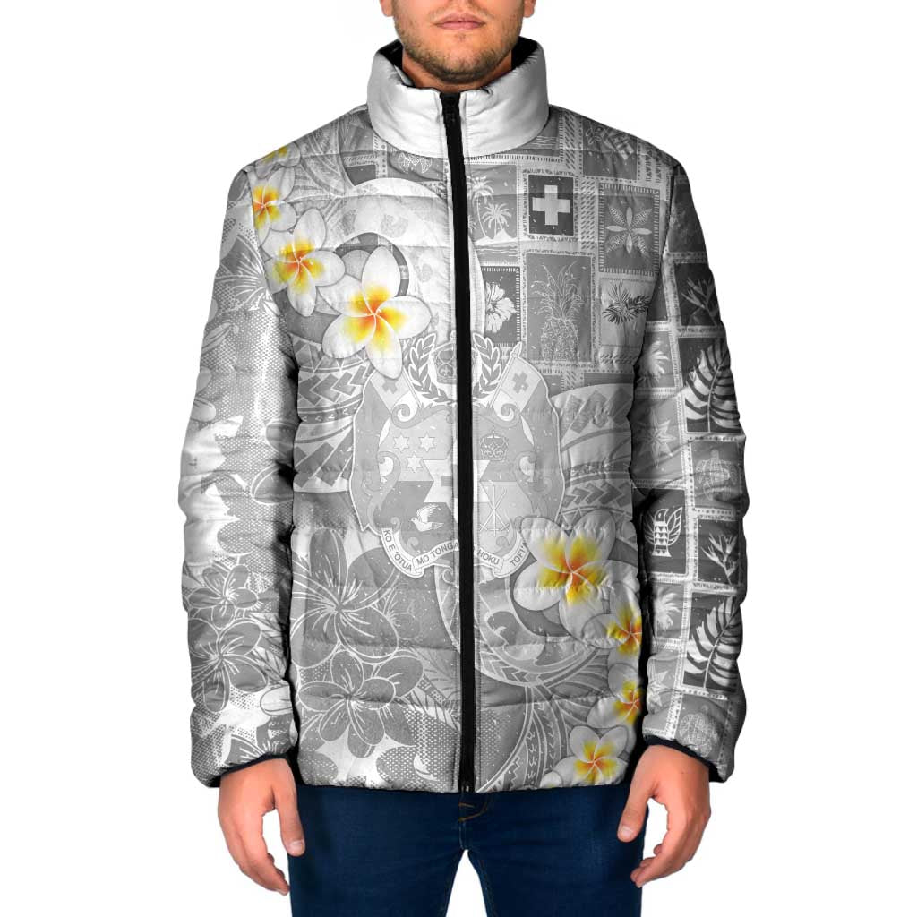 Tonga Christmas Padded Jacket Kilisimasi Fiefia Retro Style White LT05 Men White - Polynesian Pride