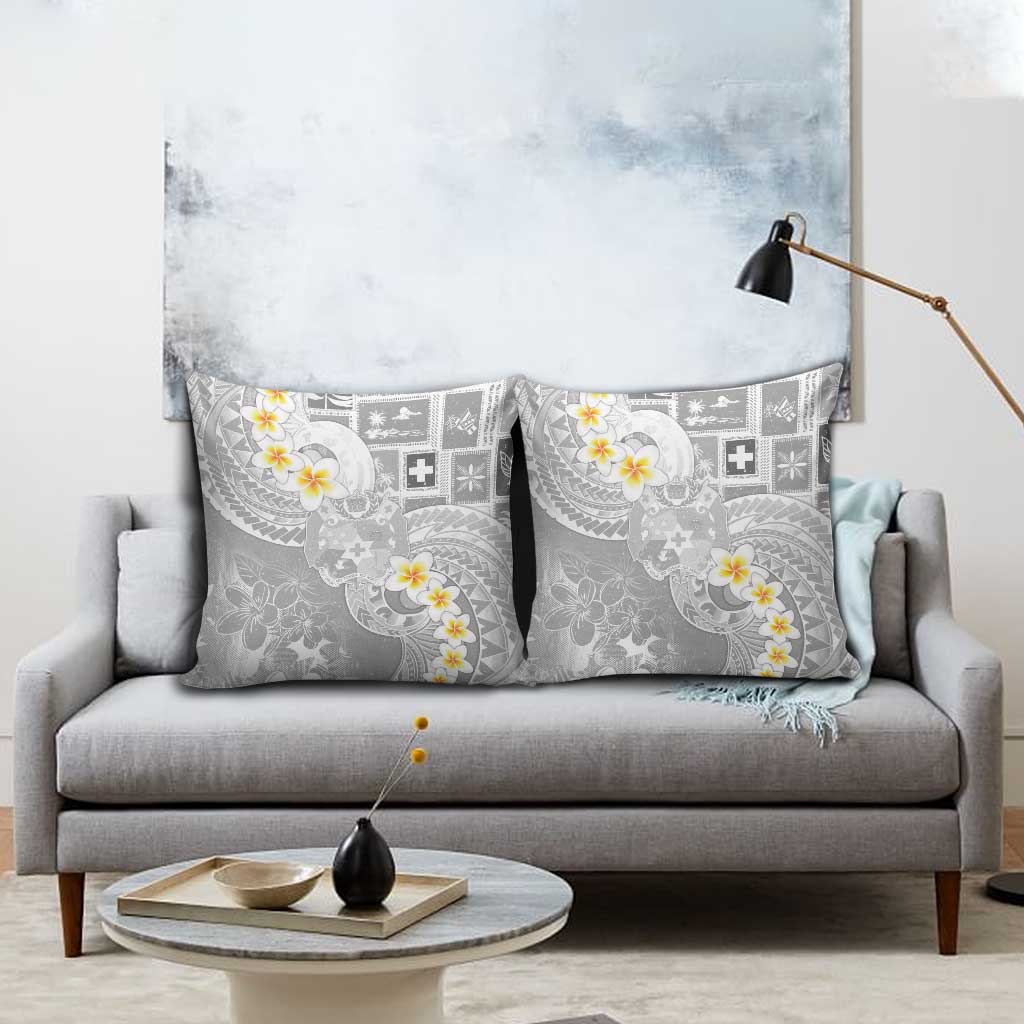 Tonga Christmas Pillow Cover Kilisimasi Fiefia Retro Style White LT05 - Polynesian Pride
