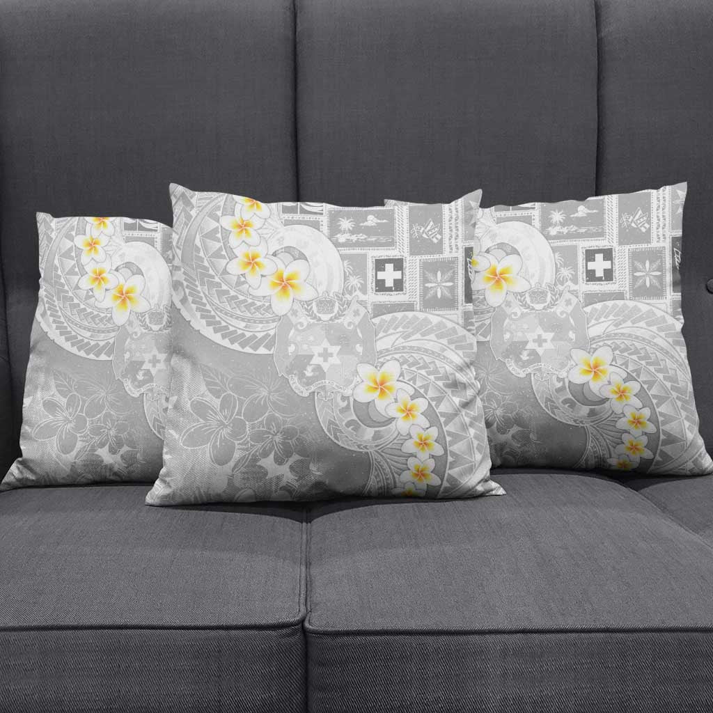 Tonga Christmas Pillow Cover Kilisimasi Fiefia Retro Style White LT05 - Polynesian Pride