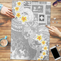 Tonga Christmas Puzzle Kilisimasi Fiefia Retro Style White LT05 White - Polynesian Pride