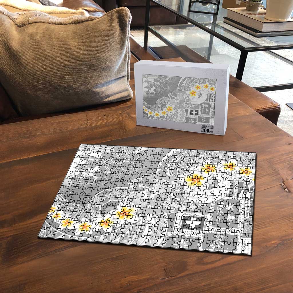Tonga Christmas Puzzle Kilisimasi Fiefia Retro Style White LT05 - Polynesian Pride