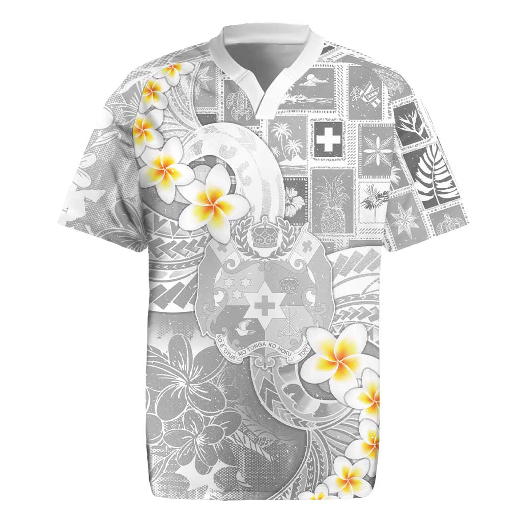 Tonga Christmas Rugby Jersey Kilisimasi Fiefia Retro Style White LT05 White - Polynesian Pride