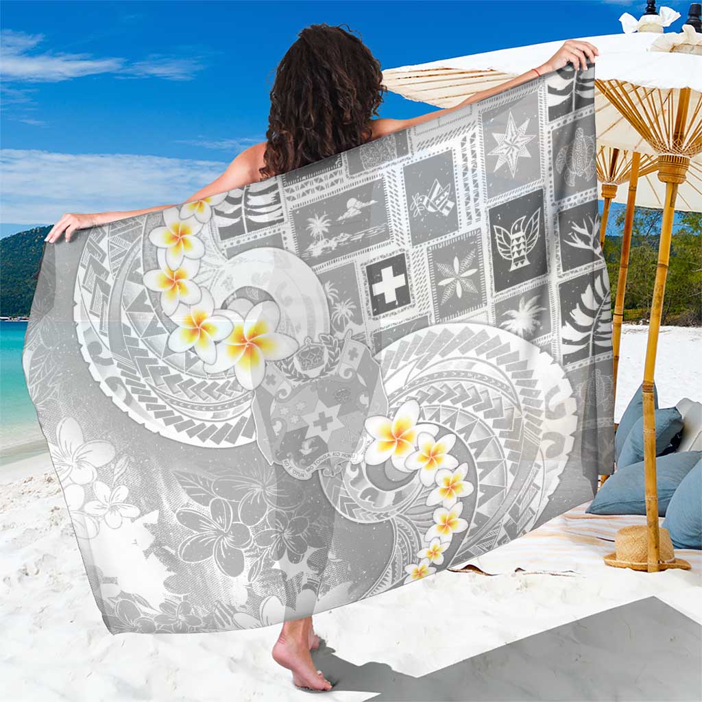 Tonga Christmas Sarong Kilisimasi Fiefia Retro Style White LT05 One Size 44 x 66 inches White - Polynesian Pride