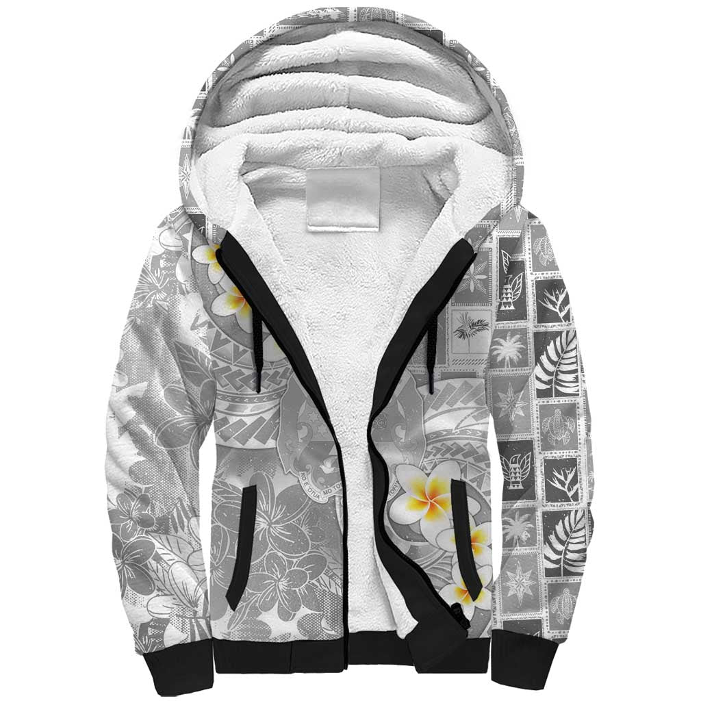 Tonga Christmas Sherpa Hoodie Kilisimasi Fiefia Retro Style White LT05 Unisex White - Polynesian Pride