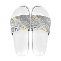 Tonga Christmas Slide Sandals Kilisimasi Fiefia Retro Style White LT05 White - Polynesian Pride