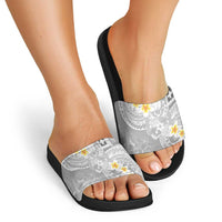 Tonga Christmas Slide Sandals Kilisimasi Fiefia Retro Style White LT05 - Polynesian Pride