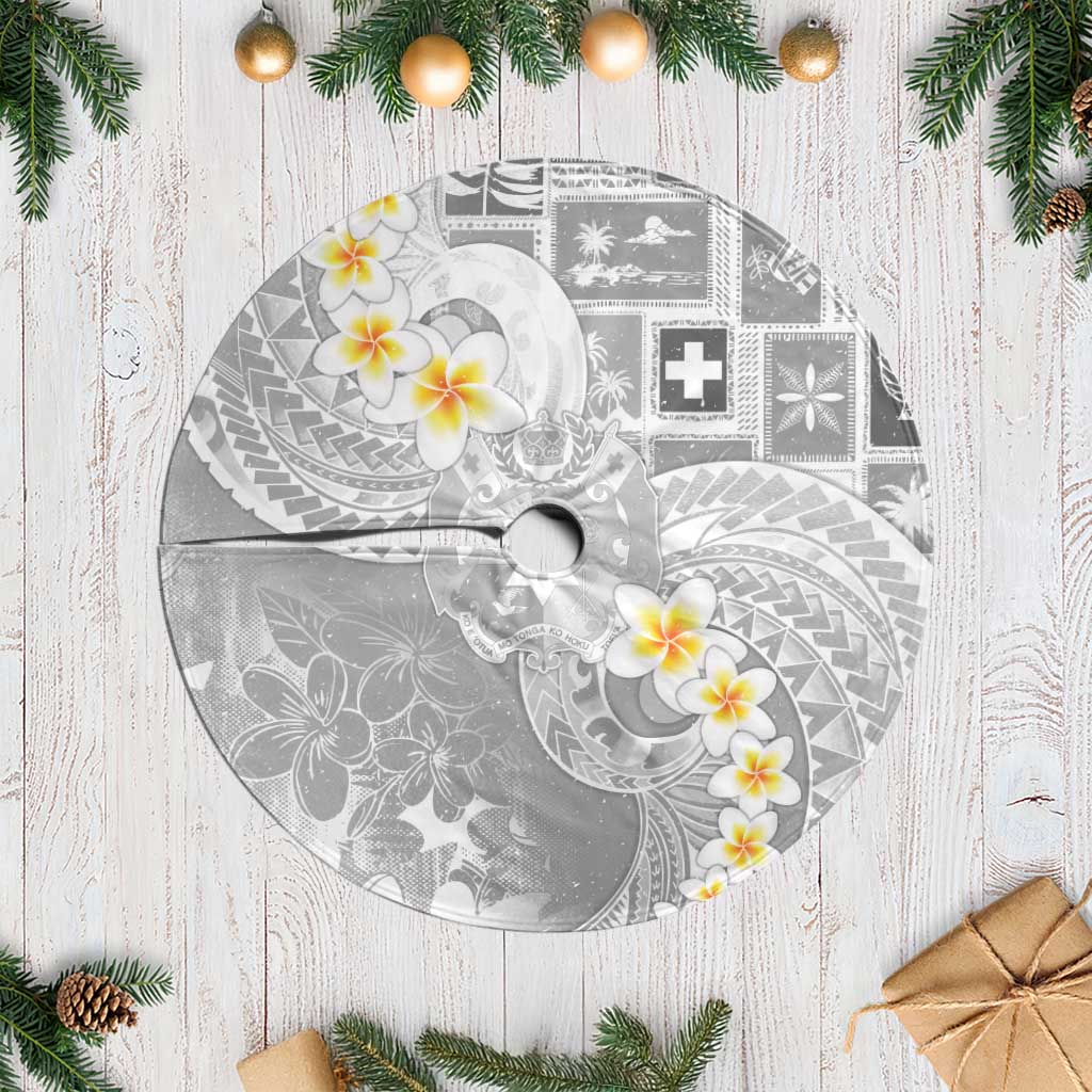 Tonga Christmas Tree Skirt Kilisimasi Fiefia Retro Style White LT05 Casual White - Polynesian Pride