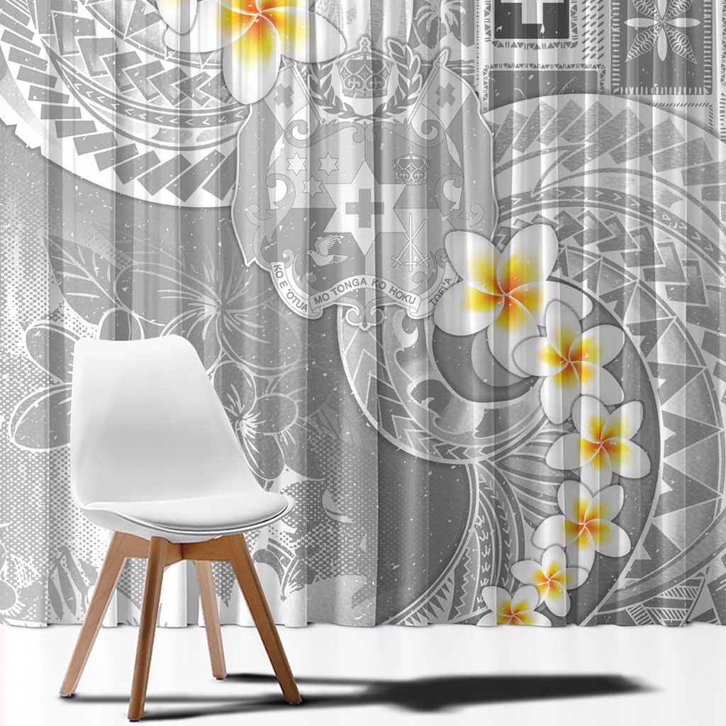 Tonga Christmas Window Curtain Kilisimasi Fiefia Retro Style White LT05 - Polynesian Pride