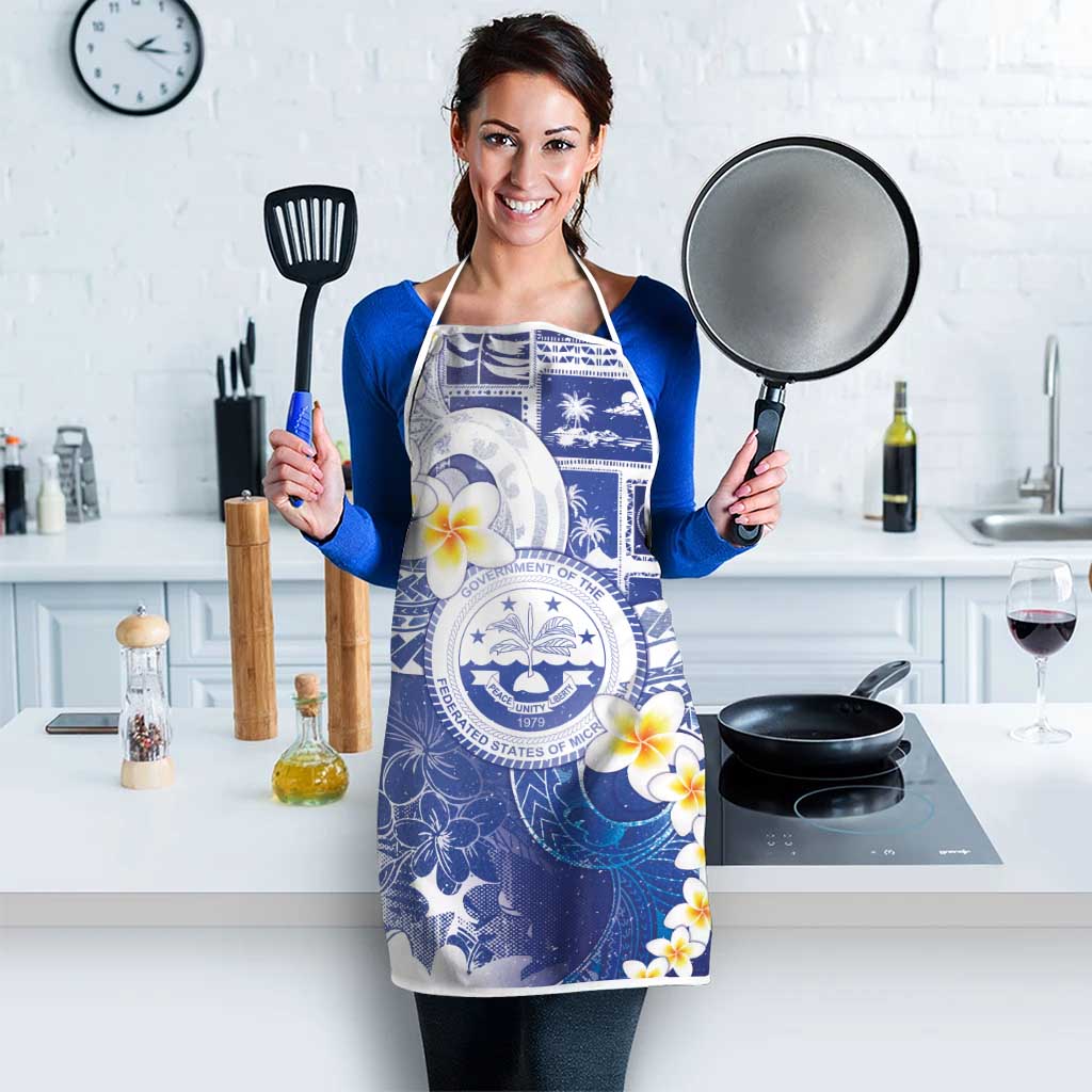 Federated States Of Micronesia Christmas Apron Retro Style Bright Version LT05 - Polynesian Pride