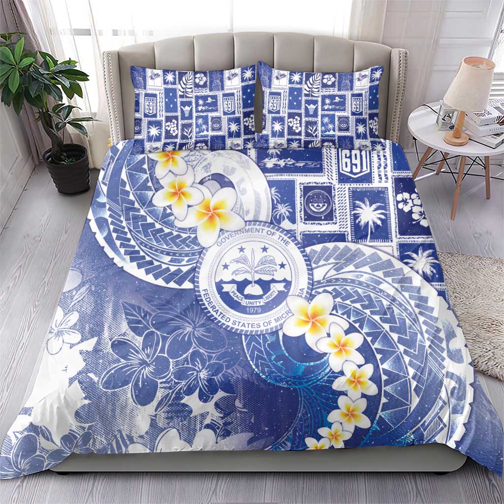 Federated States Of Micronesia Christmas Bedding Set Retro Style Bright Version LT05 - Polynesian Pride