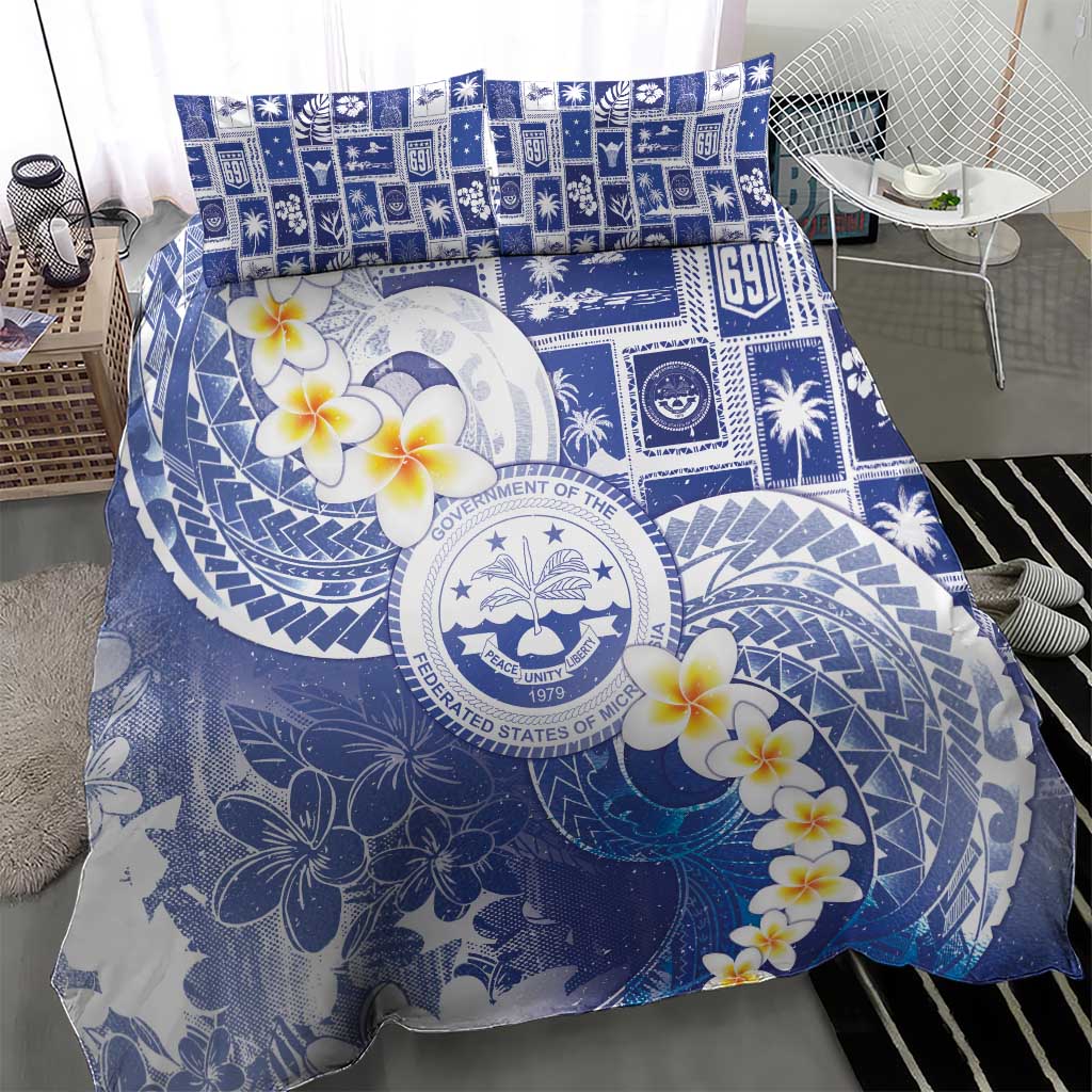 Federated States Of Micronesia Christmas Bedding Set Retro Style Bright Version LT05 - Polynesian Pride