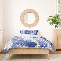 Federated States Of Micronesia Christmas Bedding Set Retro Style Bright Version LT05 - Polynesian Pride